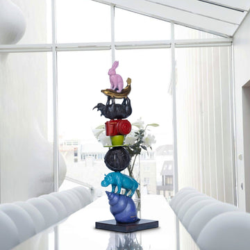 The Stack that Added Up (Bronze Sculpture)