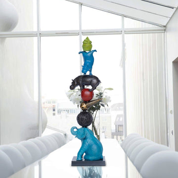 Everything Stacked Up (Bronze Sculpture)