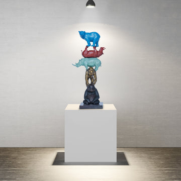 Love the Last Stack (Bronze Sculpture)