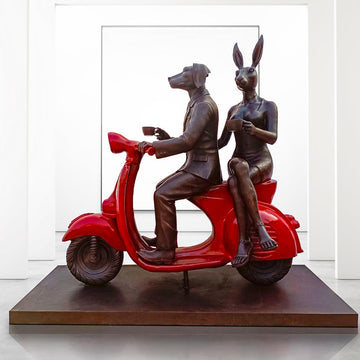 They Were Red Hot Riders (Bronze Sculpture)