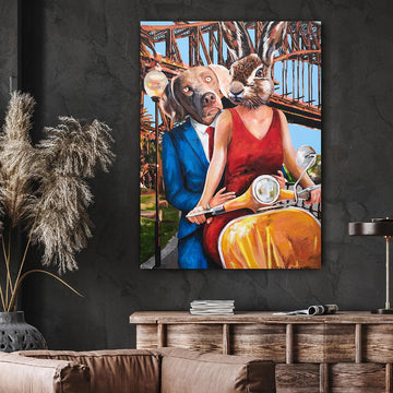 The Vespa Riders had it all (Original Painting)