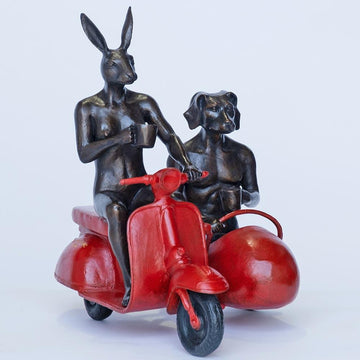 They Were Always Side by Side (Bronze Sculpture)