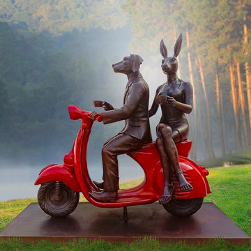 They Were Red Hot Riders (Bronze Sculpture)