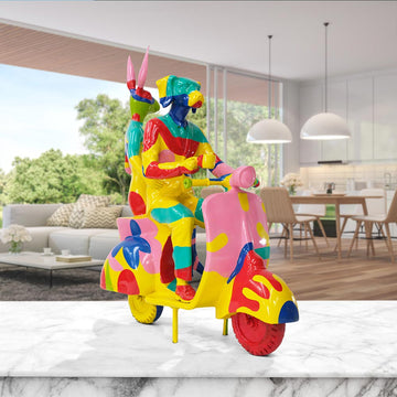 The Abstract Vespa Riders (Aluminium Sculpture)