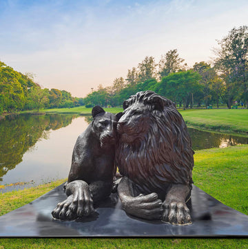 Virginia and Bill (Bronze Sculpture)