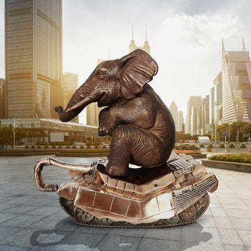 Make War Extinct, Not Wildlife (Bronze Sculpture)