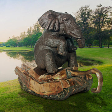 Make War Extinct, Not Wildlife (Bronze Sculpture)