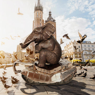 Make War Extinct, Not Wildlife (Bronze Sculpture)