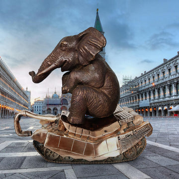 Make War Extinct, Not Wildlife (Bronze Sculpture)