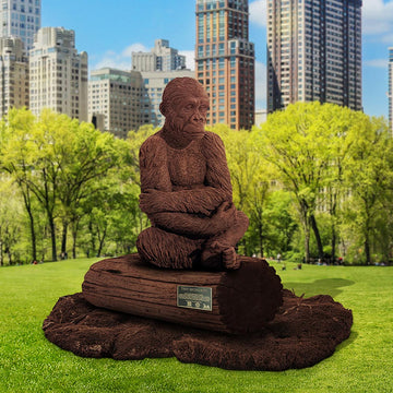 Tiny Baby Wonder Western Lowland Gorilla (Bronze Sculpture)