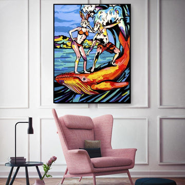 He loved to do things on a large scale and she agreed (Original Painting)