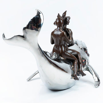 They Had a Great whale of a Time (Bronze Sculpture)