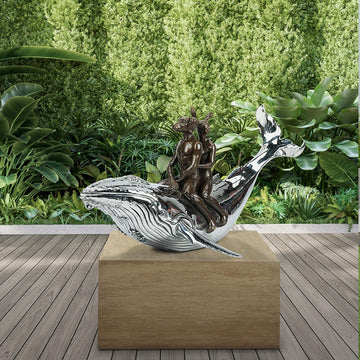 They Had a Great whale of a Time (Bronze Sculpture)