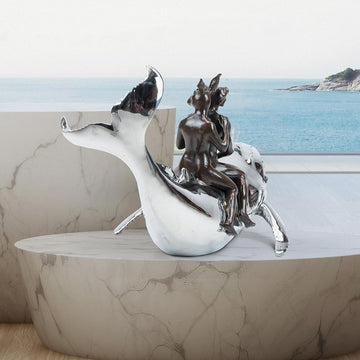 They Had a Great whale of a Time (Bronze Sculpture)