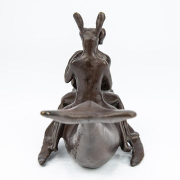 Whale Riders in the Sea (Bronze Sculpture, Pocket Size)