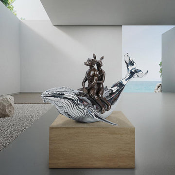 They Had a Great whale of a Time (Bronze Sculpture)