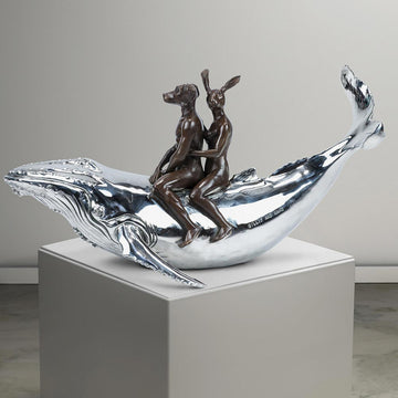 They Had a Great whale of a Time (Bronze Sculpture)