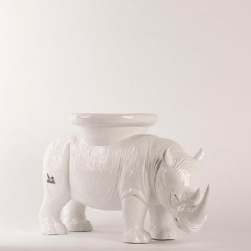 He carried love on his back wherever he went (Candle/Plant Holder Resin Sculpture)