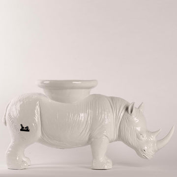 He carried love on his back wherever he went (Candle/Plant Holder Resin Sculpture)