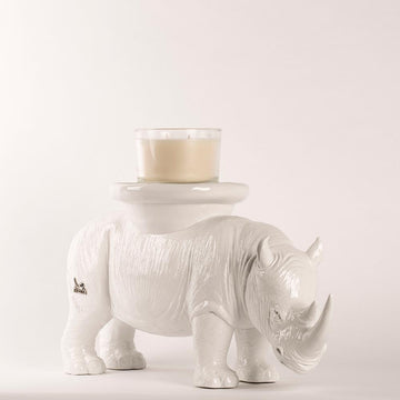 He carried love on his back wherever he went (Candle/Plant Holder Resin Sculpture)