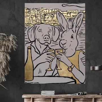 White Wine Is the Best (Original Painting)