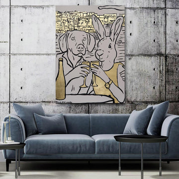 White Wine Is the Best (Original Painting)