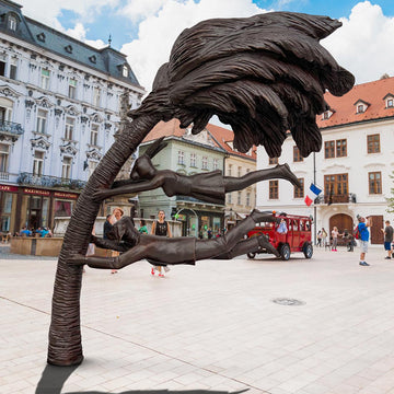 It Was a Windy Day They Would Never Forget (Bronze Sculpture)