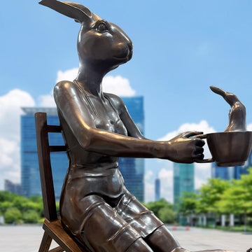 It Was a Windy Day in London (Bronze Sculpture)