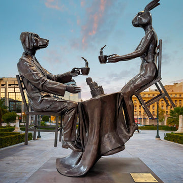 It Was a Windy Day in London (Bronze Sculpture)