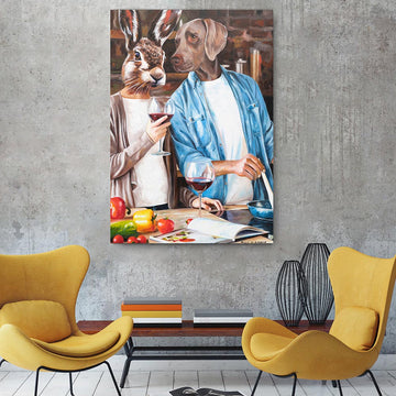 Red wine and hot love (Original Painting)