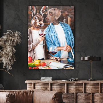 Red wine and hot love (Original Painting)