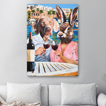 The Wine Drinkers loved eachother (Original Painting)