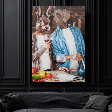 Red wine and hot love (Original Painting)