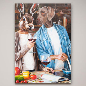 Red wine and hot love (Original Painting)