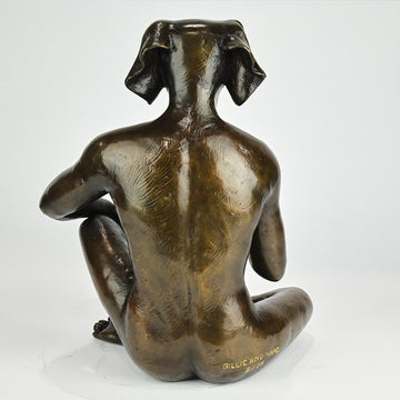 He Loved a Good Red (Bronze Sculpture)