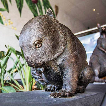 Common Wombats Family (Bronze Sculpture)