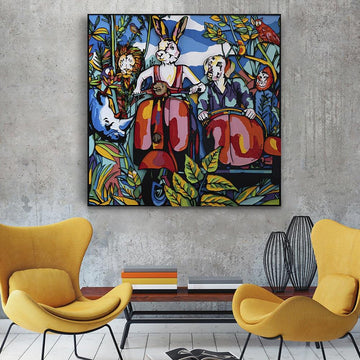 They thought they were in wonderland (Original Painting)