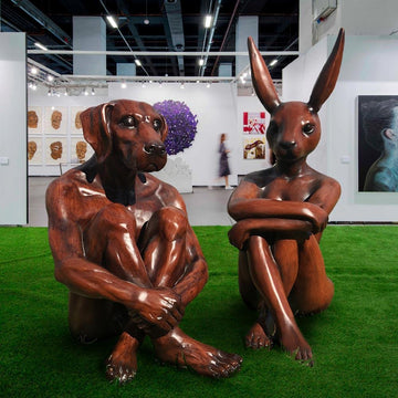 Nature Rabbit (Fibreglass Sculpture)