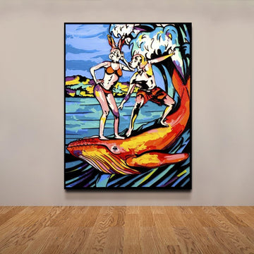 He loved to do things on a large scale and she agreed (Original Painting)