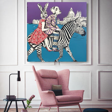 They had a party of a lifetime in Venice (Original Painting)