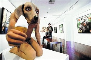 Canine art is doggone