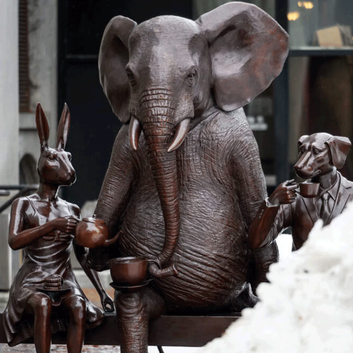 Endangered animals take a seat at Faneuil Hall – Gillie and Marc®