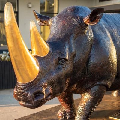 A huge rhino sculpture is coming to the St Kilda foreshore