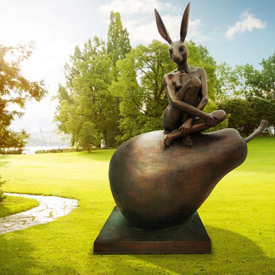 Rabbitwoman and Dogman in the Valley