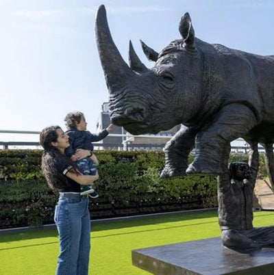 'Rise up rhino' – Westfield London launches sculpture in celebration of Earth Day