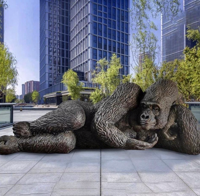 A Giant Gorilla Sculpture Arrives in Hudson Yards