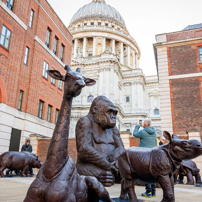 A Group Of Interactive Baby Animal Sculptures And A Giant Gorilla Has Landed In London