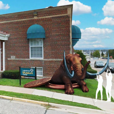 Mastodons on the Loose: How a new public art project is connecting Muskegon to its history—and future
