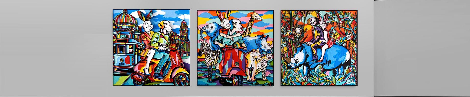 Woodcut Paintings