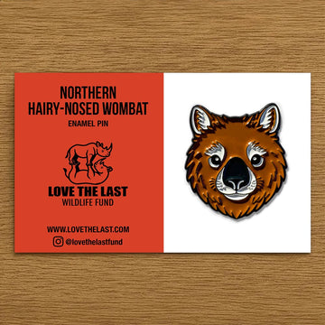 Northern Hairy-Nosed Wombat (Enamel Pin)
